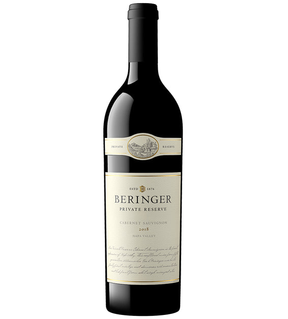 2018 BERINGER PRIVATE RESERVE CABERNET SAUVIGNON, NAPA VALLEY CALIFORNIA-Happy Wine Calle Ocho