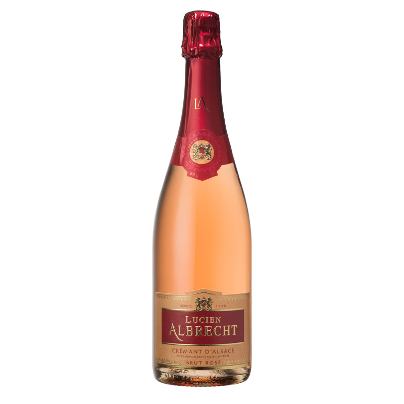 LUCIEN ALBRECHT ROSE BRUT CREMANT D'ALSACE FRANCE-Happy Wine Calle Ocho