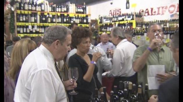 Customers drink up at Happy Wine - Happy Wine Calle Ocho