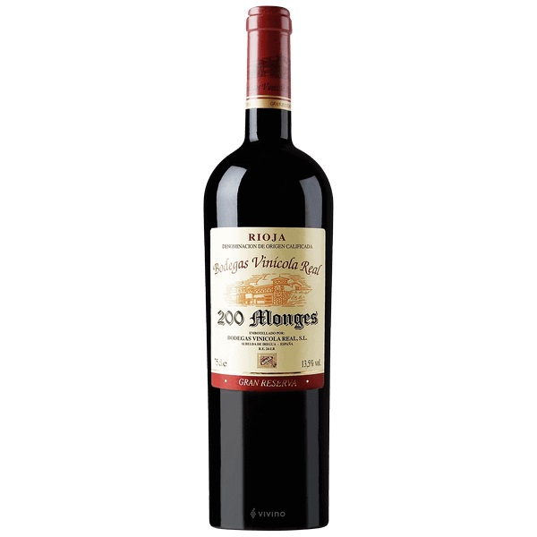 2005 200 MONGES GRAN RESERVA BY BODEGAS VINICOLA REAL, RIOJA SPAIN-Happy Wine Calle Ocho