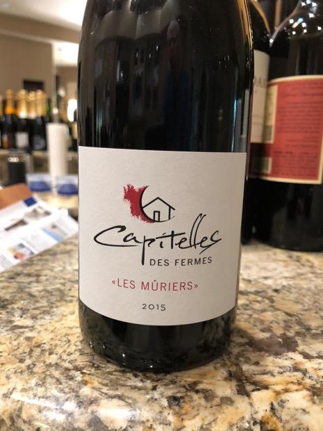 2018 CAPITELLES DES FERMES, LES MURIERS, LANGUEDOC ROUSSILLON, FRANCE-Happy Wine Calle Ocho