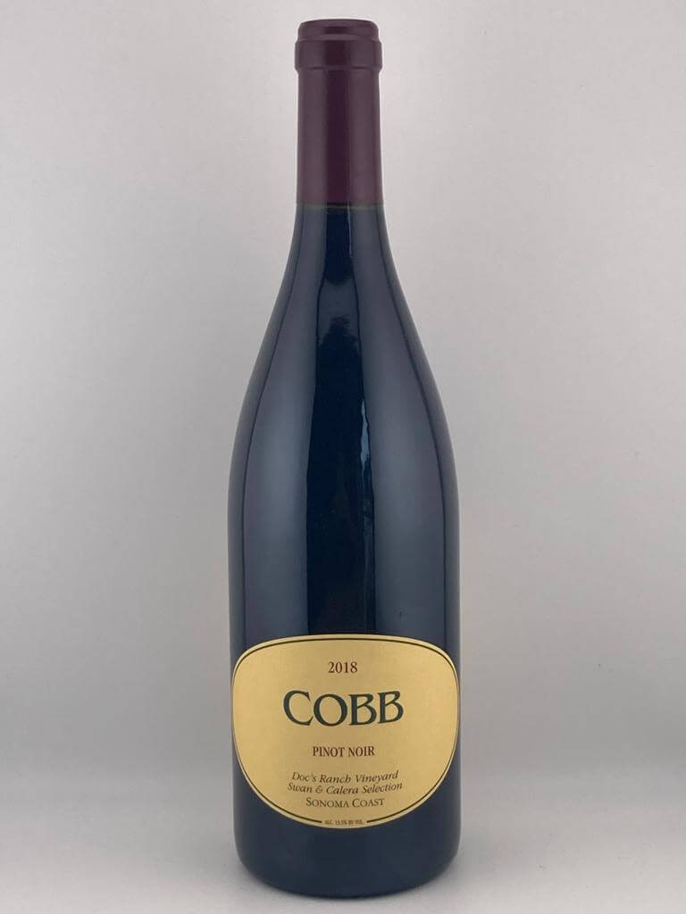 2018 COBB PINOT NOIR DOC'S RANCH VINEYARD SWAN & CALERA SELECCION, SONOMA COAST CALIFORNIA-Happy Wine Calle Ocho