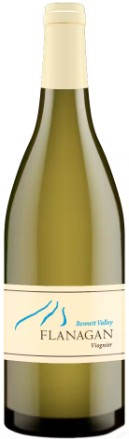 White wine bottle with a label on a white background