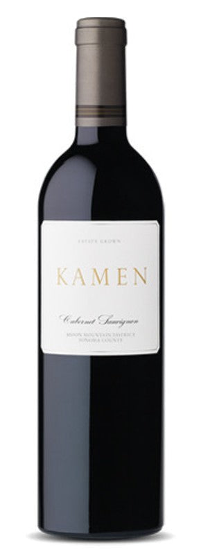 Kamen wine bottle on a white background