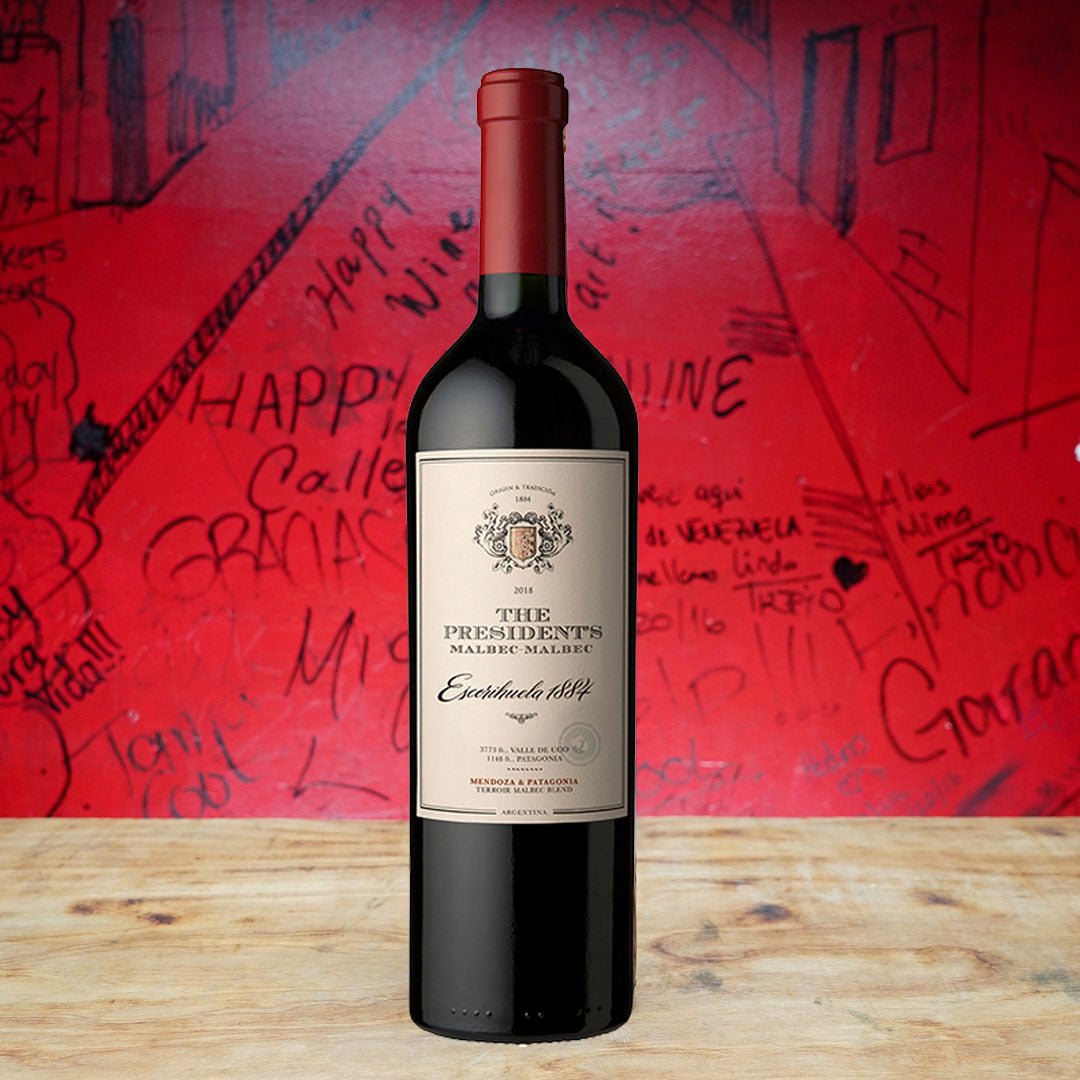 2021 THE PRESIDENT'S MALBEC-MALBEC ESCORIHUELA, MENDOZA ARGENTINA-Happy Wine Calle Ocho