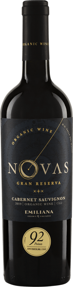Novas Gran Reserva Cabernet Sauvignon wine bottle with label
