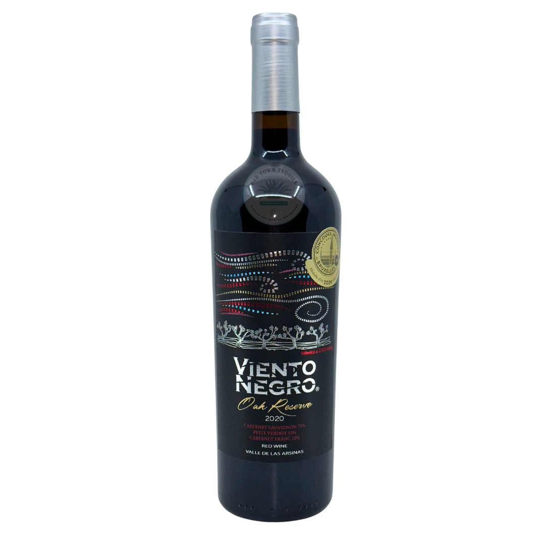 Viento Negro wine bottle on a white background