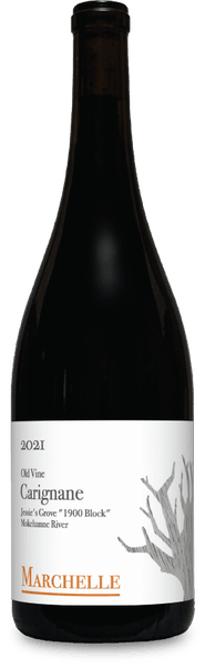 Wine bottle with label on a white background