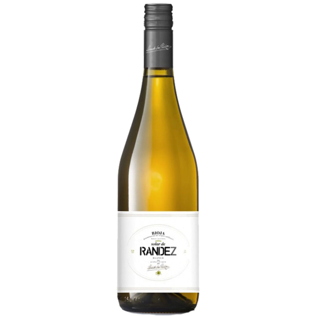 Wine bottle labeled 'Vino de Rendez' on a white background