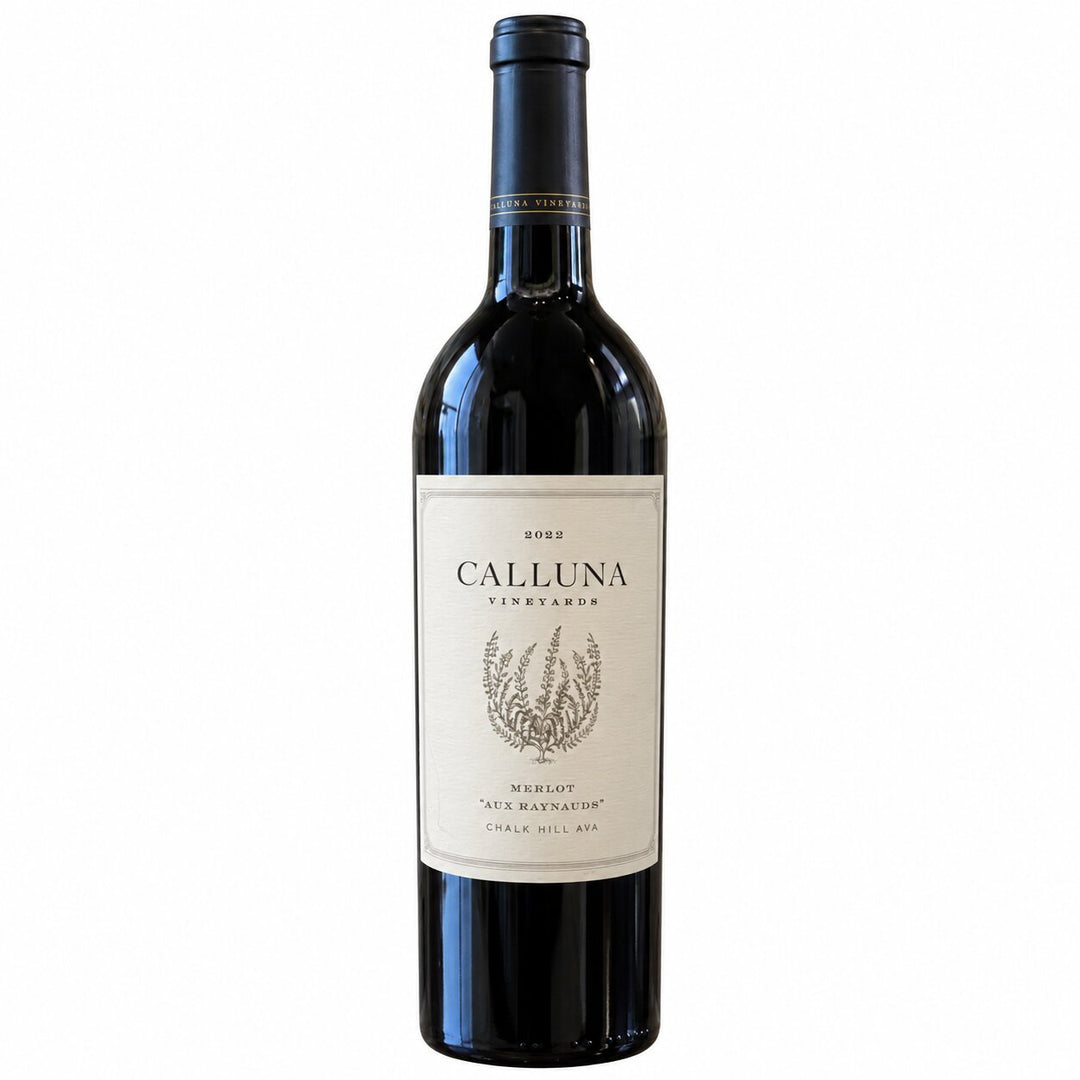 2022 Calluna Vineyards Aux Raynauds Merlot Chalk Hill Happy Wine Calle Ocho