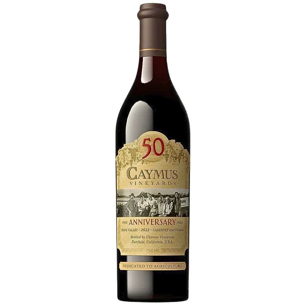 2022 CAYMUS CABERNET SAUVIGNON 1 LITER 50TH ANIVERSARY  NAPA VALLEY CALIFORNIA-Happy Wine Calle Ocho