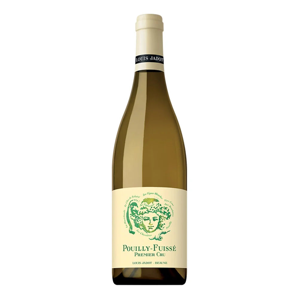 Wine bottle with label on a white background