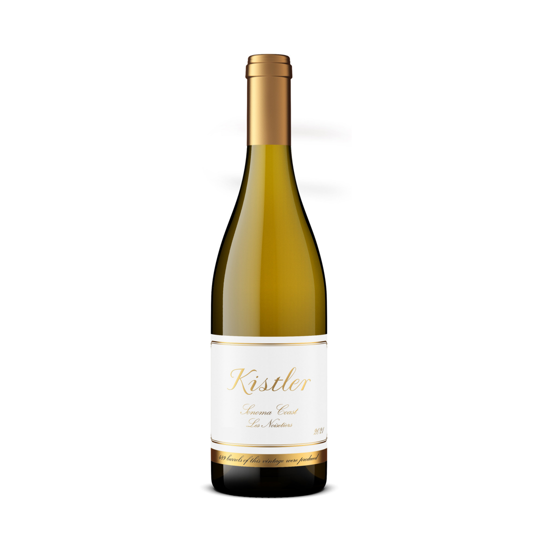 Kistler wine bottle on a white background