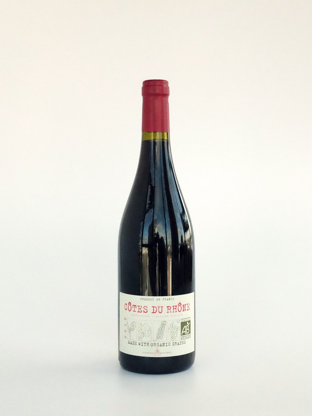 2019 VIGNERONS ARDECHOIS UVICA, COTES DU RHONE FRANCE-Happy Wine Calle Ocho