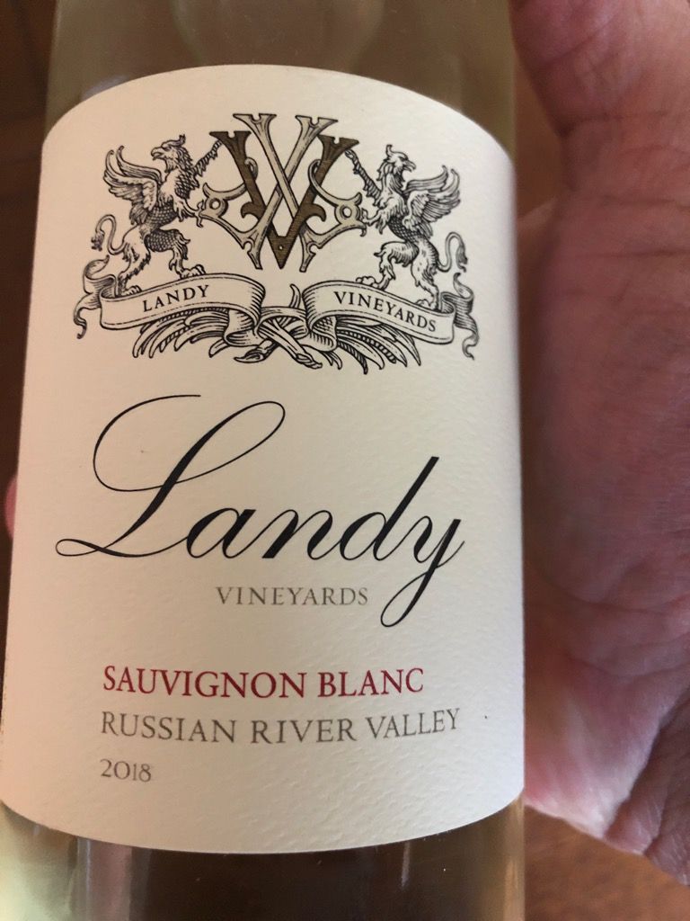 2018 LANDY SAUVIGNON BLANC, RUSSIAN RIVER VALLEY, CALIFORNIA-Happy Wine Calle Ocho
