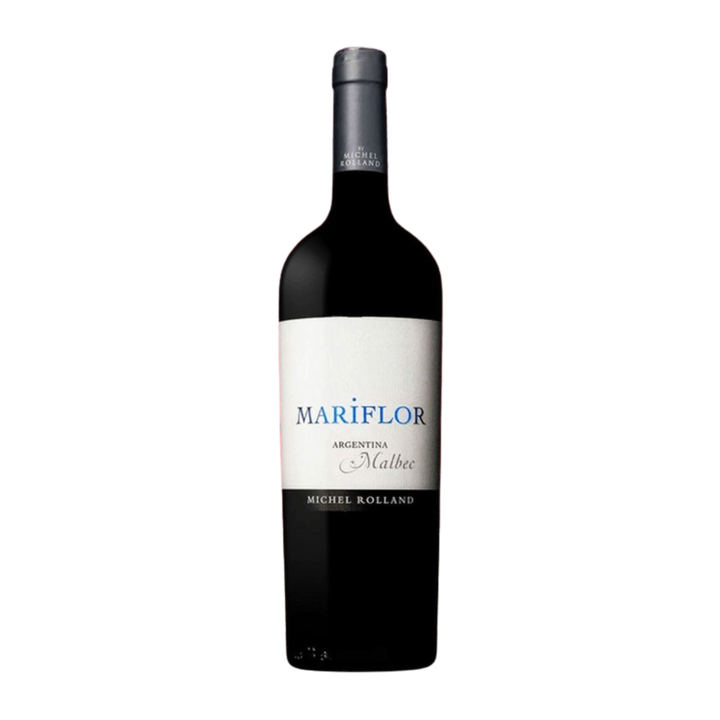 Mariflor wine bottle on a white background