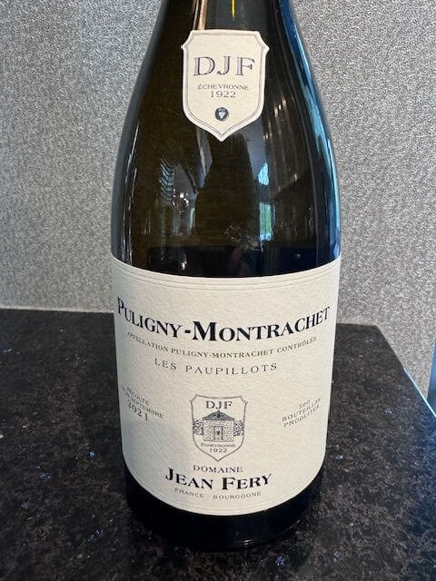 2022 JEAN FERY PULIGNY-MONTACHET AUX PAUPILLOTS BURGUNDY FRANCE