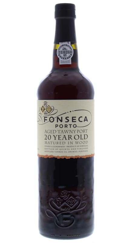 Fonseca Porto 20 Year Old Tawny Port bottle on a white background