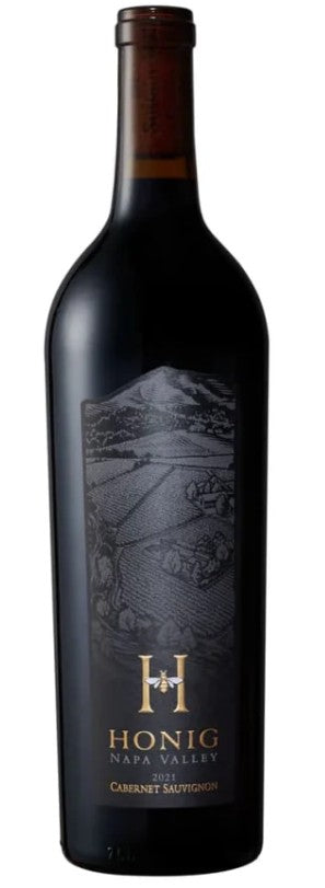 Honig Napa Valley wine bottle on a white background