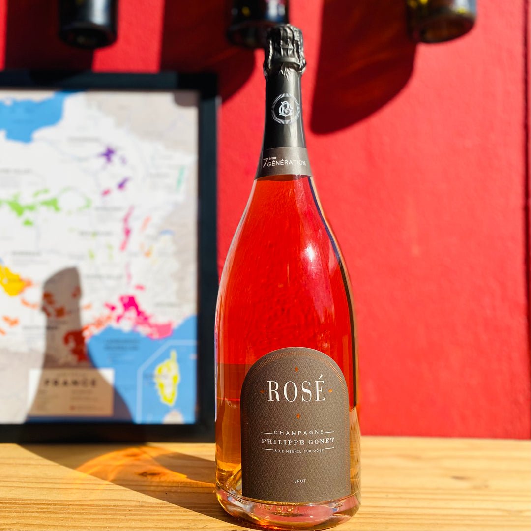 PHILIPPE GONET MAGNUM ROSE BRUT 1.5 LITER, CHAMPAGNE FRANCE-Happy Wine Calle Ocho