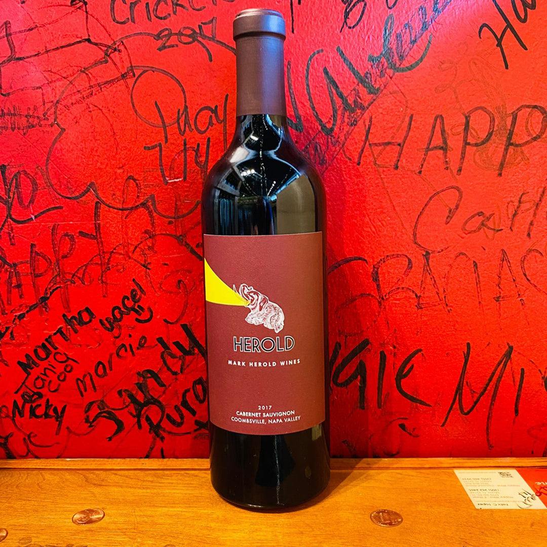 2018 MARK HEROLD "HEROLD" BROWN LABEL CABERNET SAUVIGNON, COOMBSVILLE NAPA VALLEY CALIFORNIA-Happy Wine Calle Ocho