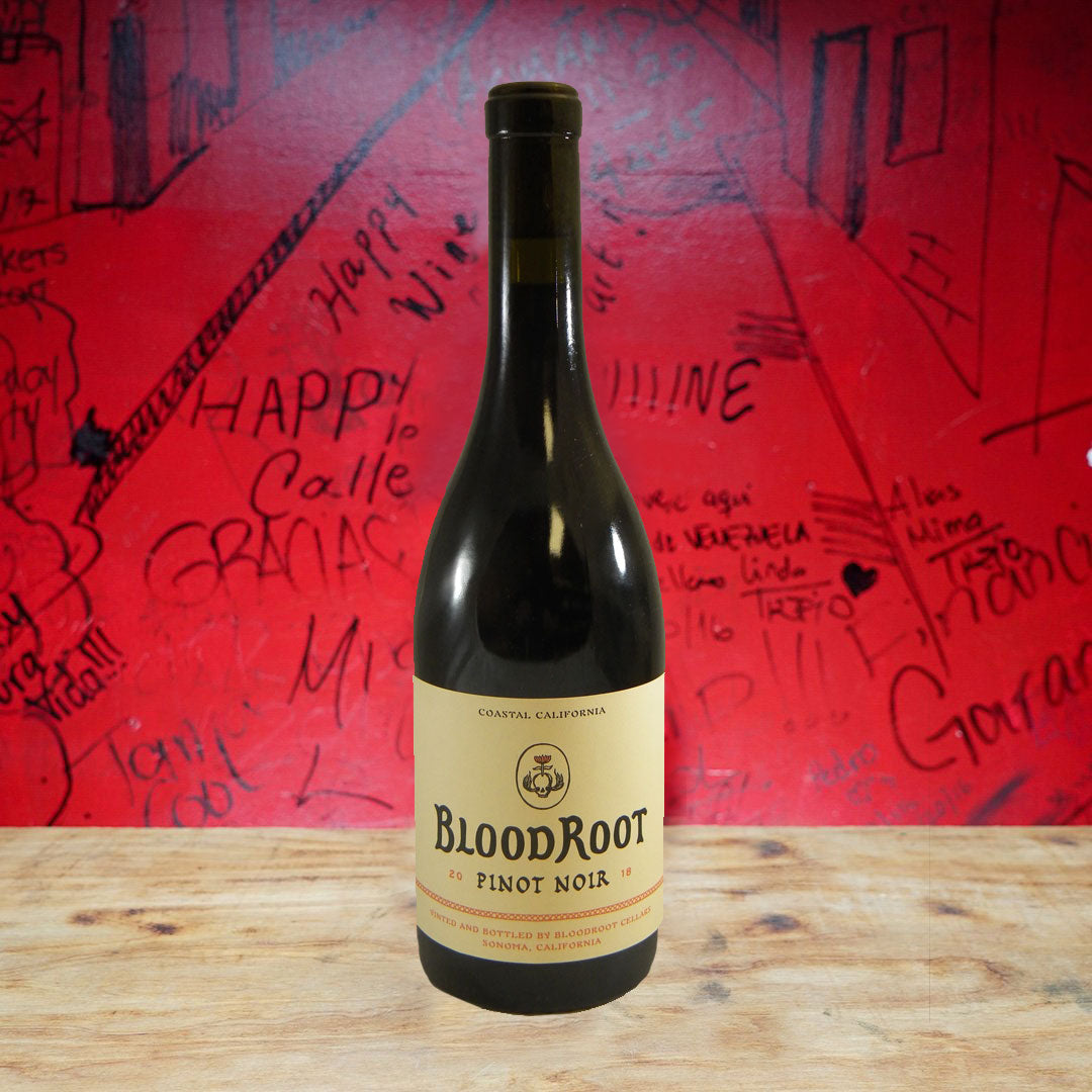 2018 BLOODROOT PINOT NOIR, SONOMA COUNTY CALIFORNIA-Happy Wine Calle Ocho