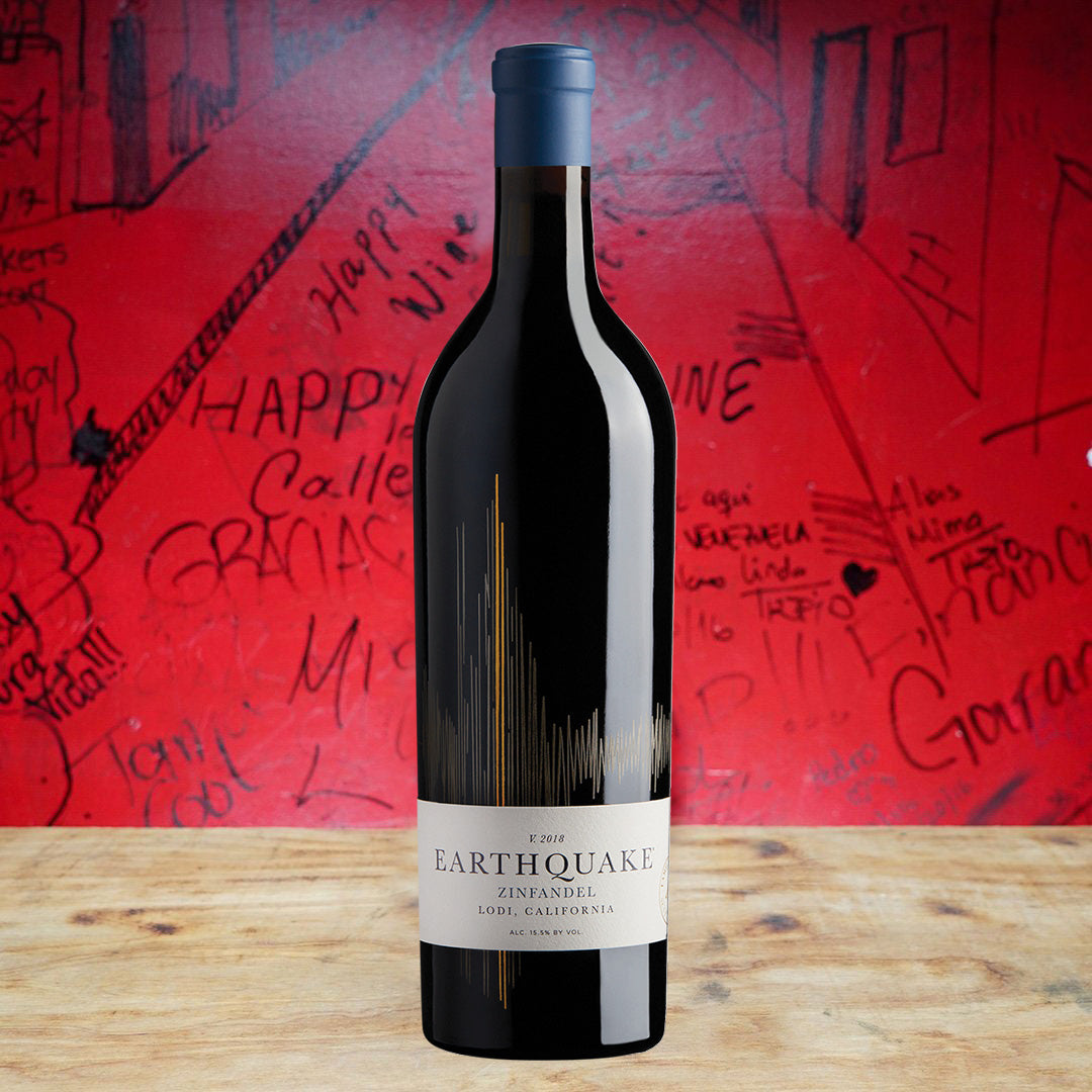 2020 EARTHQUAKE ZINFANDEL BY MICHAEL DAVID, LODI CALIFORNIA-Happy Wine Calle Ocho