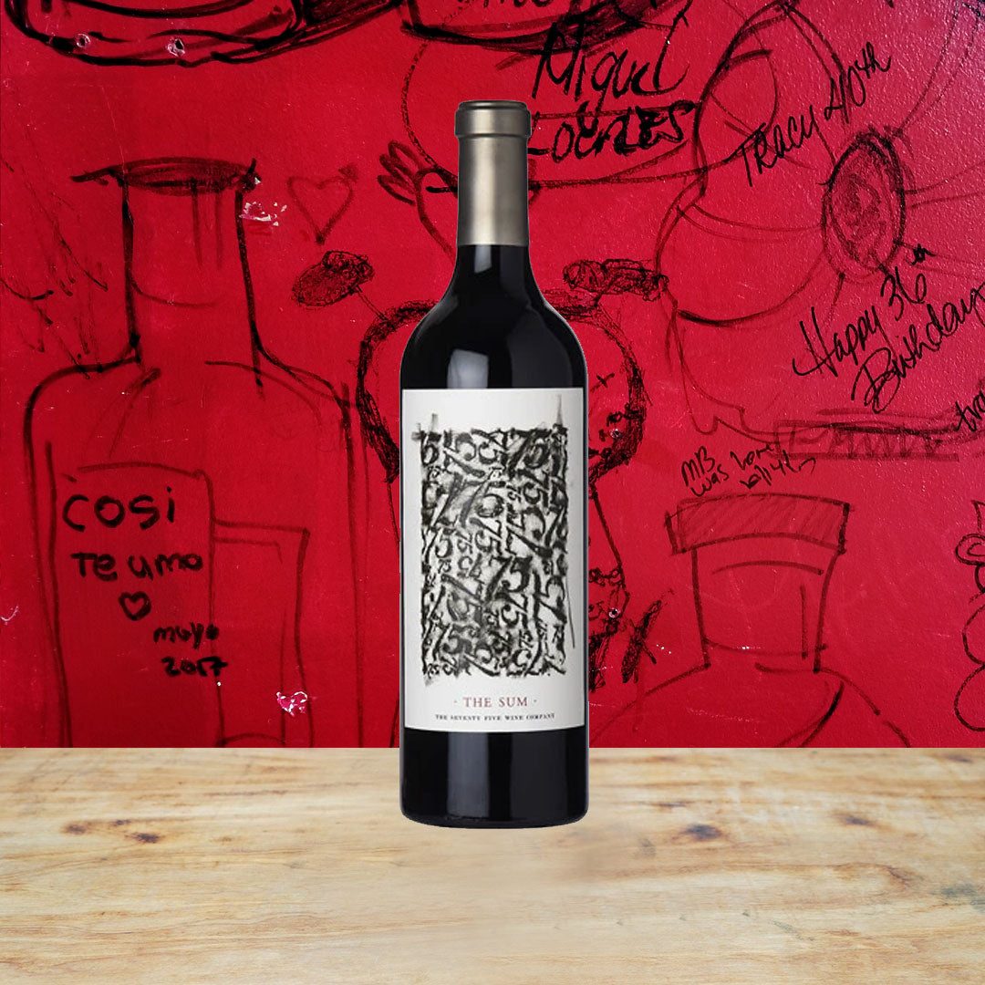 2019 THE SUM RED BLEND BY TIUCK  BECKSTOFFER, THE SEVENTY FIVE WINE COMPANY, CALIFORNIA-Happy Wine Calle Ocho