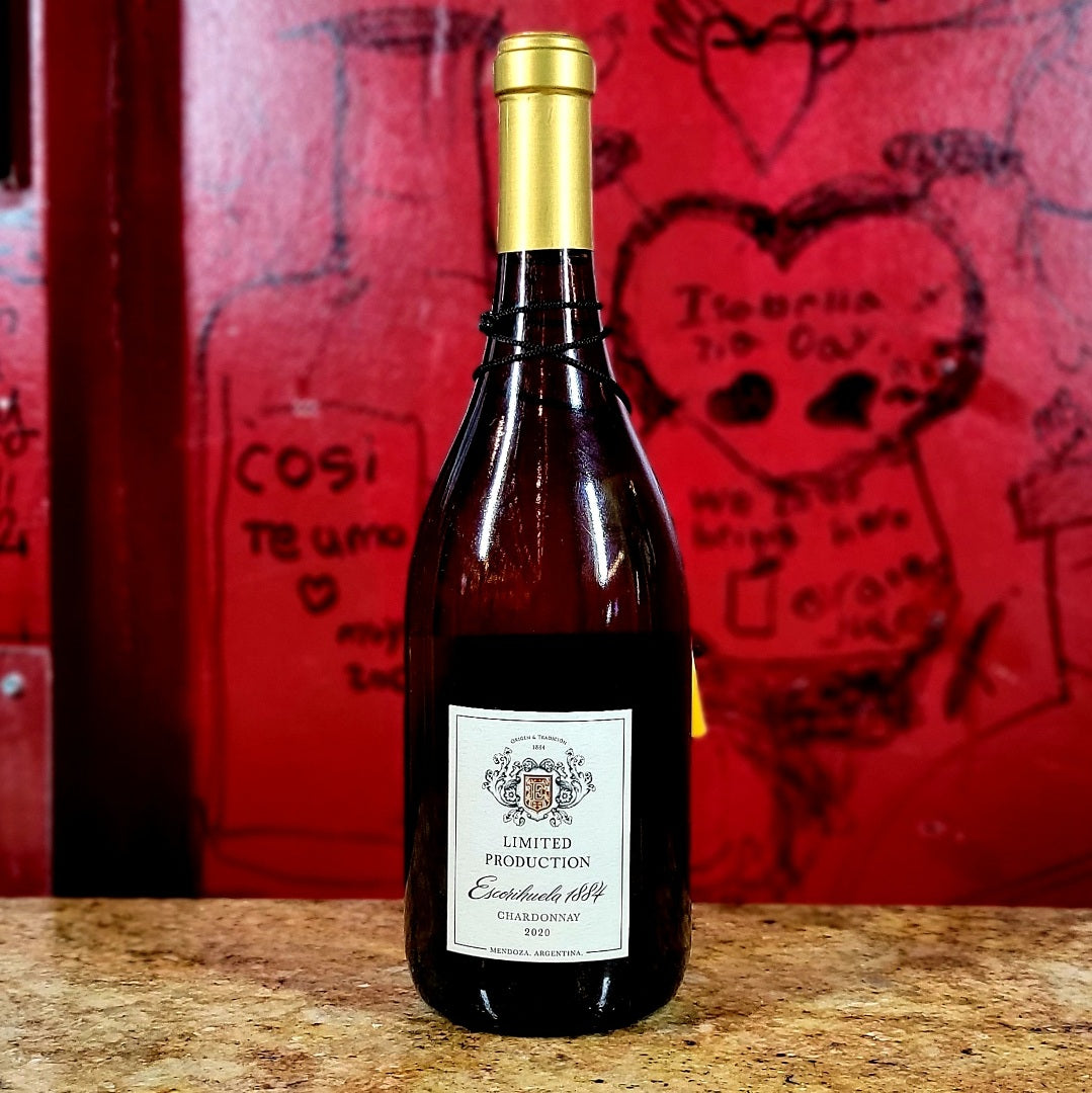 2020 ESCORIHUELA 1884 CHARDONNAY LIMITED PRODUCCION, MENDOZA ARGENTINA-Happy Wine Calle Ocho
