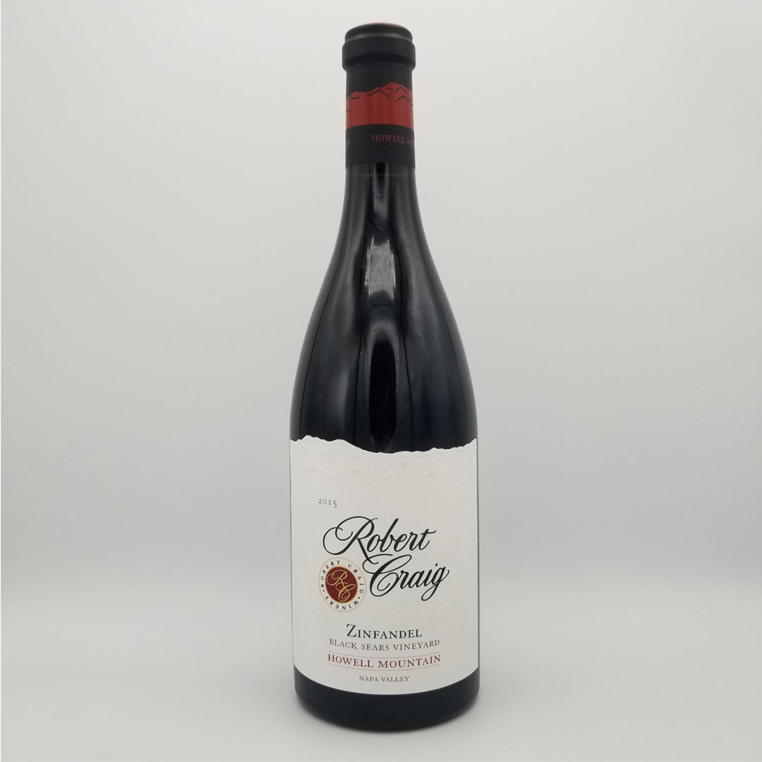 2015 ROBERT CRAIG ZINFANDEL BLACK SEARS VINEYARD, HOWELL MOUNTAIN NAPA VALLEY CALIFORNIA-Happy Wine Calle Ocho