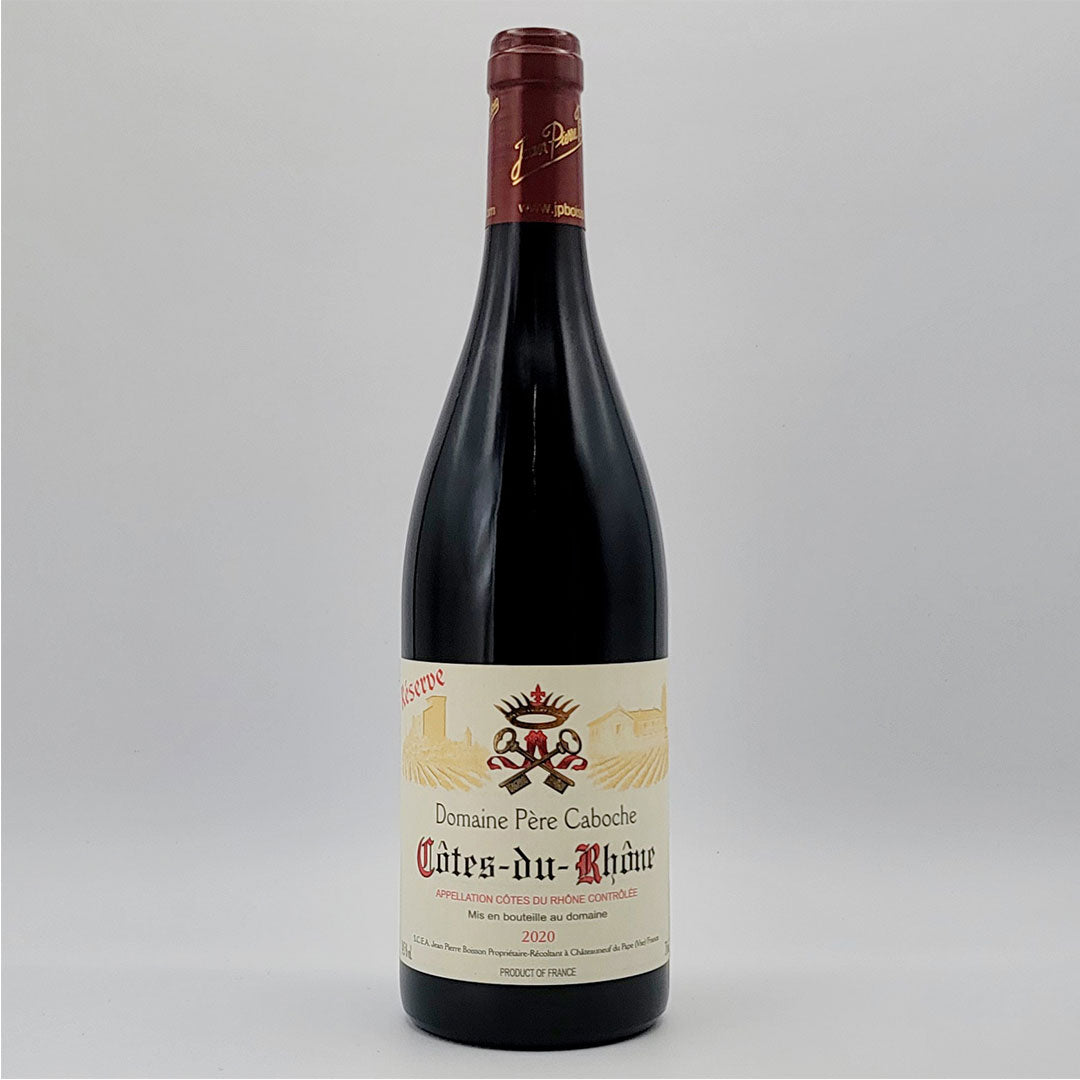 2020 BOISSON DOMAINE PERE CABOCHE COTES-DU-RHONE RESERVE, RHONE FRANCE-Happy Wine Calle Ocho