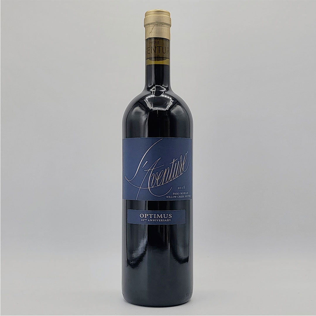 2018 L'AVENTURE OPTIMUS 20TH ANNIVERSARY EDITION, PASO ROBLES WILLOW CREEK DISTRICT CALIFORNIA-Happy Wine Calle Ocho