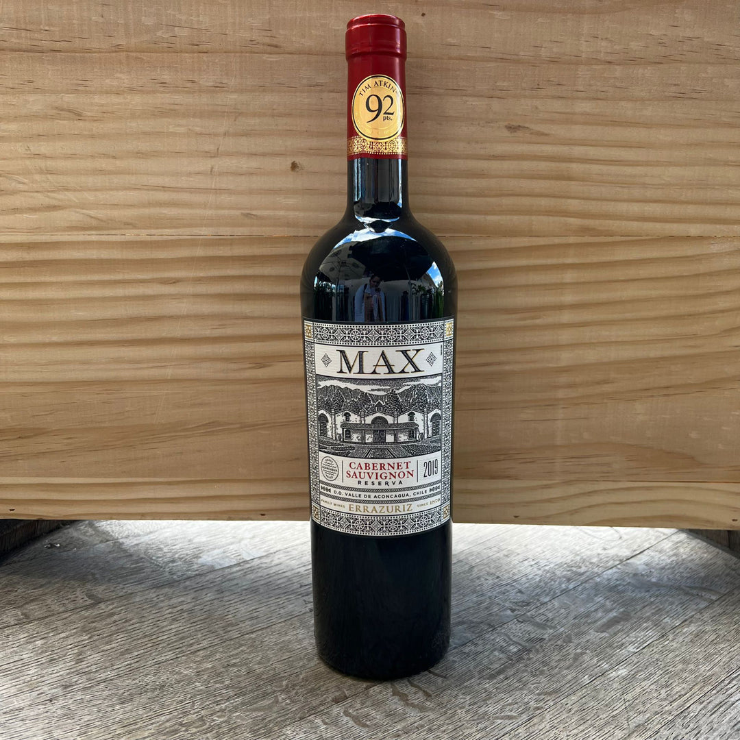 2019 ERRAZURIZ MAX CABERNET SAUVIGNON, VALLE DE ACONCAGUA CHILE-Happy Wine Calle Ocho