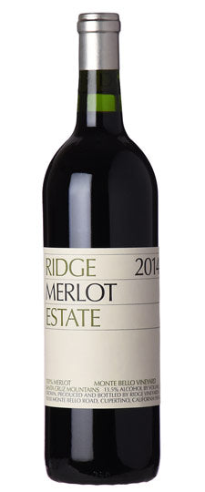 2014 RIDGE MERLOT ESTATE, SANTA CRUZ MOUNTAINS, CALIFORNIA-Happy Wine Calle Ocho