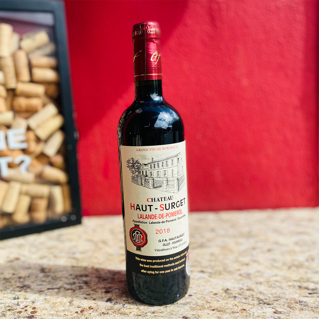 2018 CHATEAU HAUT- SURGET, LALANDE-DE-POMEROL BORDEAUX FRANCE-Happy Wine Calle Ocho