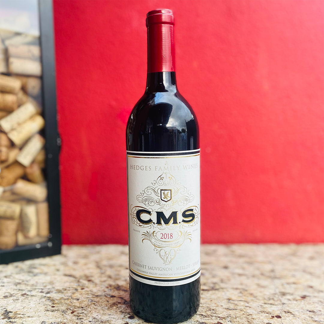 2018 HEDGES C.M.S RED BLEND, COLUMBIA VALLEY WASHINGTON STATE-Happy Wine Calle Ocho