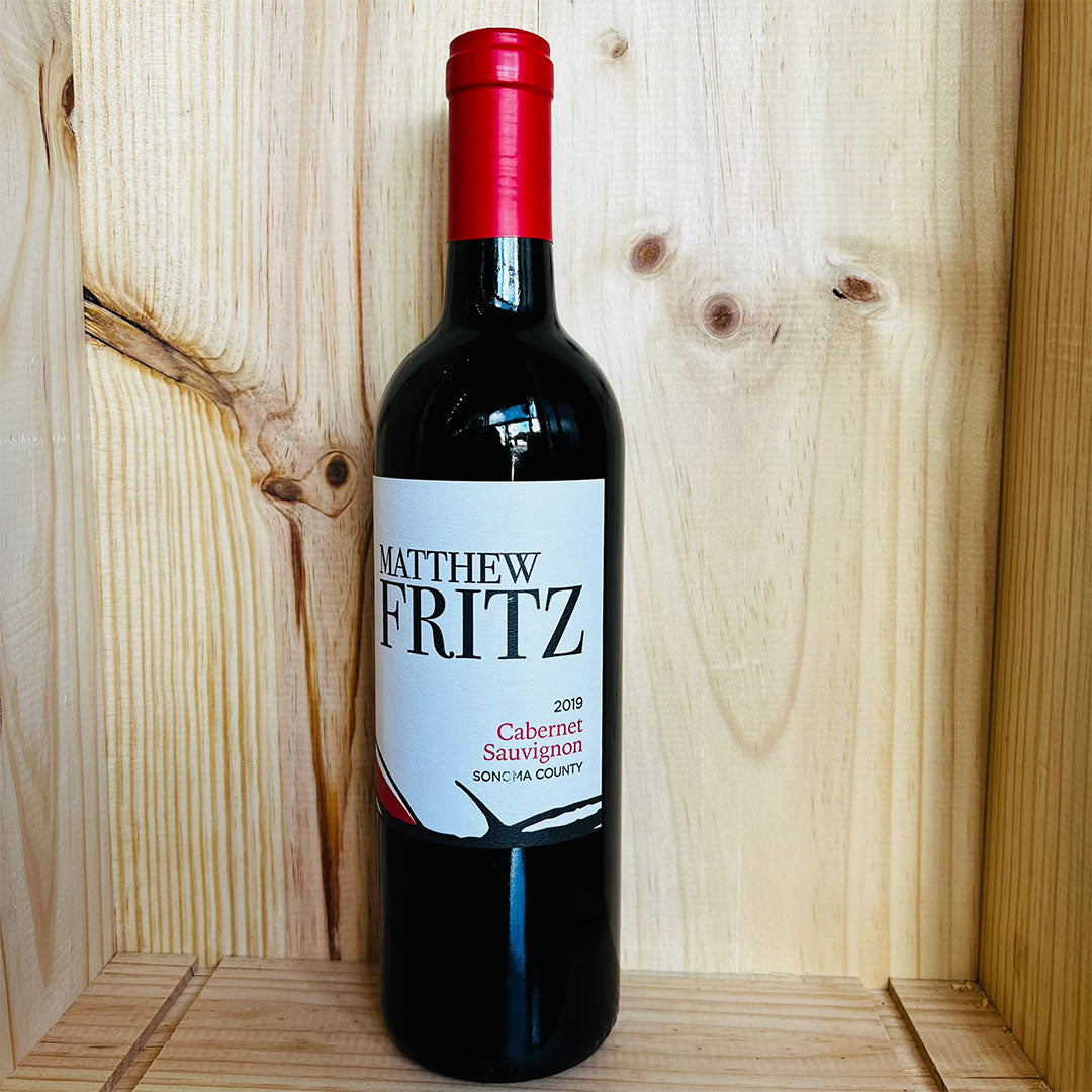 2019 MATTHEW FRITZ CABERNET SAUVIGNON, SONOMA COUNTY CALIFORNIA-Happy Wine Calle Ocho