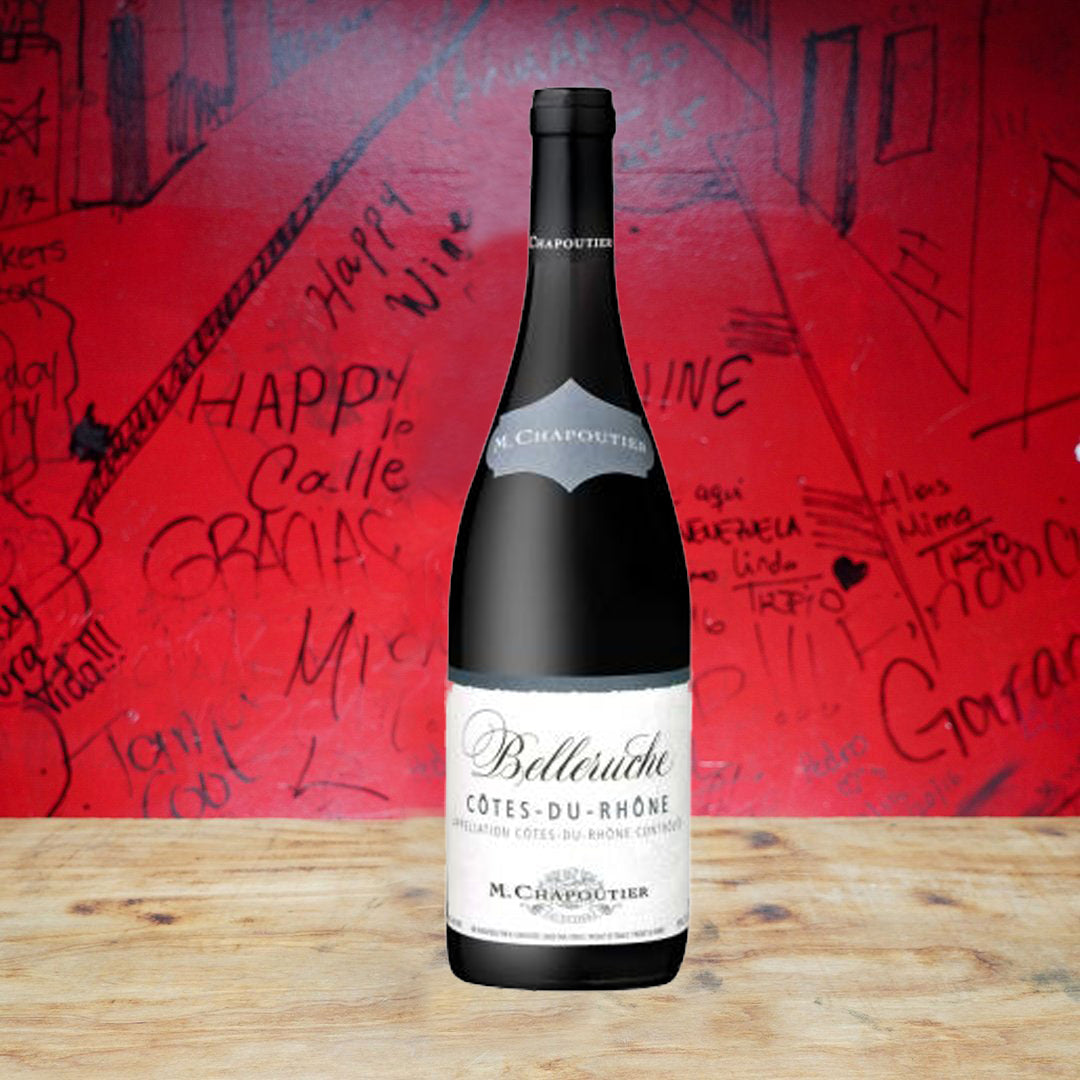 2019 M CHAPOUTIER BELLERUCHE COTES-DU-RHONE, RHONE FRANCE-Happy Wine Calle Ocho