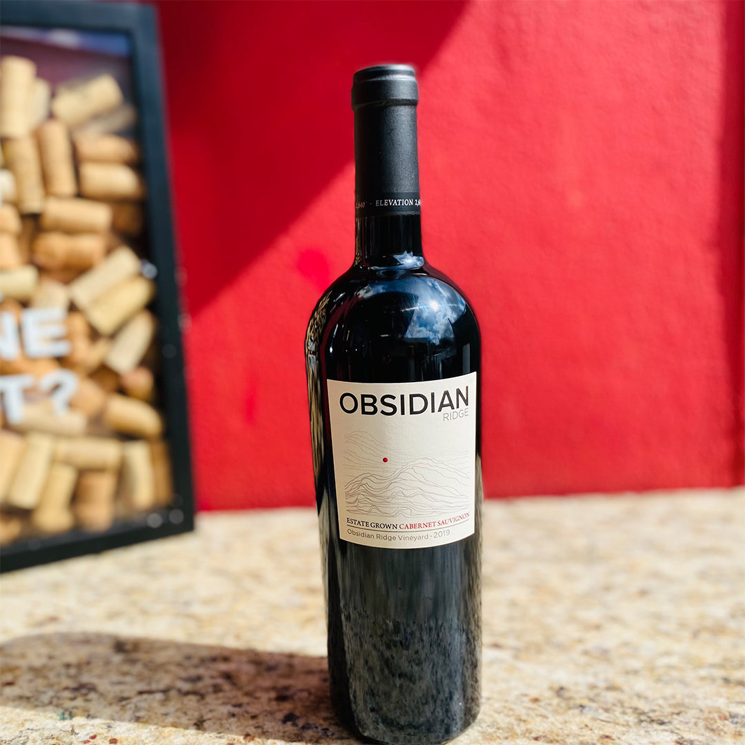2019 OBSIDIAN CABERNET SAUVIGNON, RED HILLS LAKE COUNTY CALIFORNIA-Happy Wine Calle Ocho