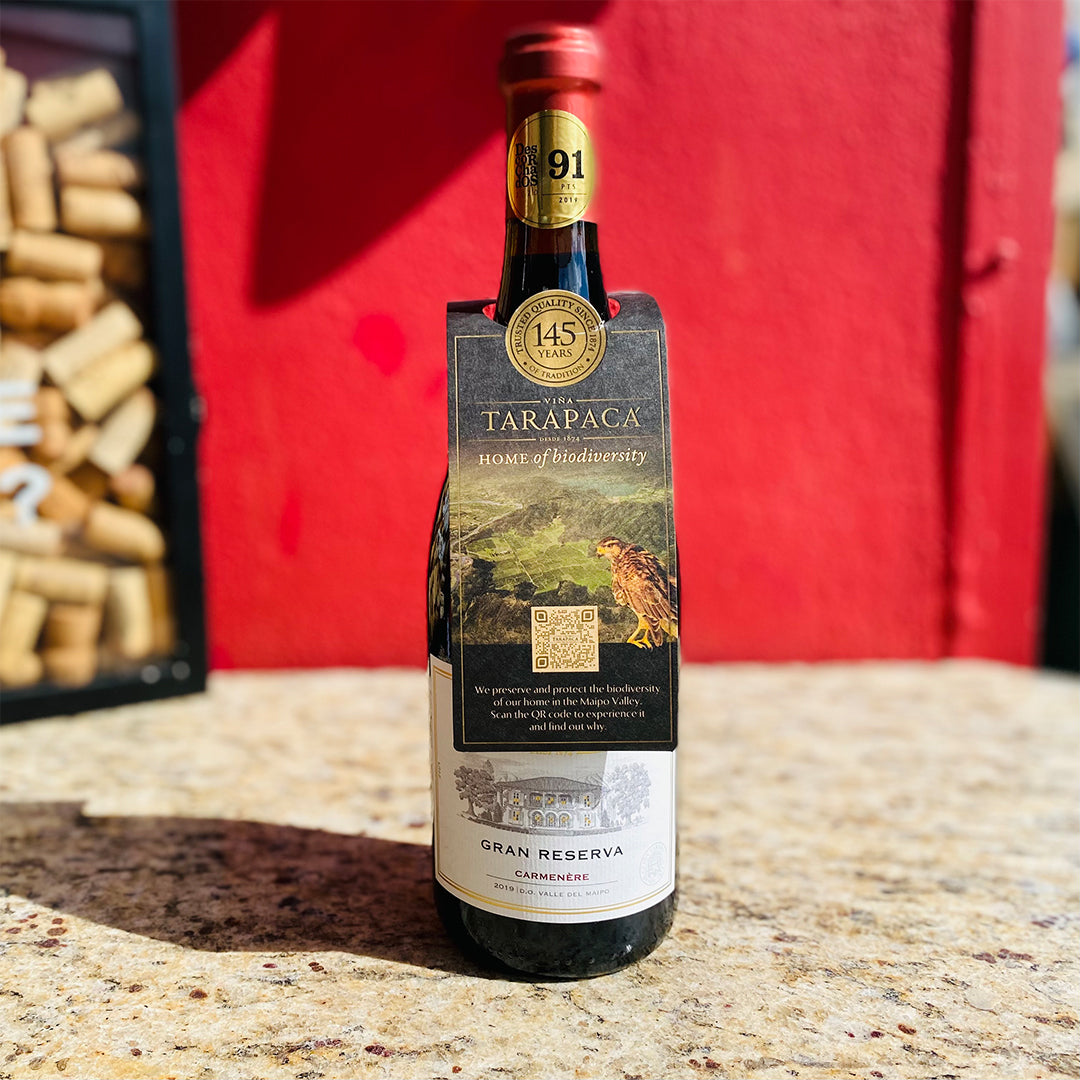 2021 TARAPACA CARMENERE GRAN RESERVA, MAIPO VALLEY CHILE-Happy Wine Calle Ocho