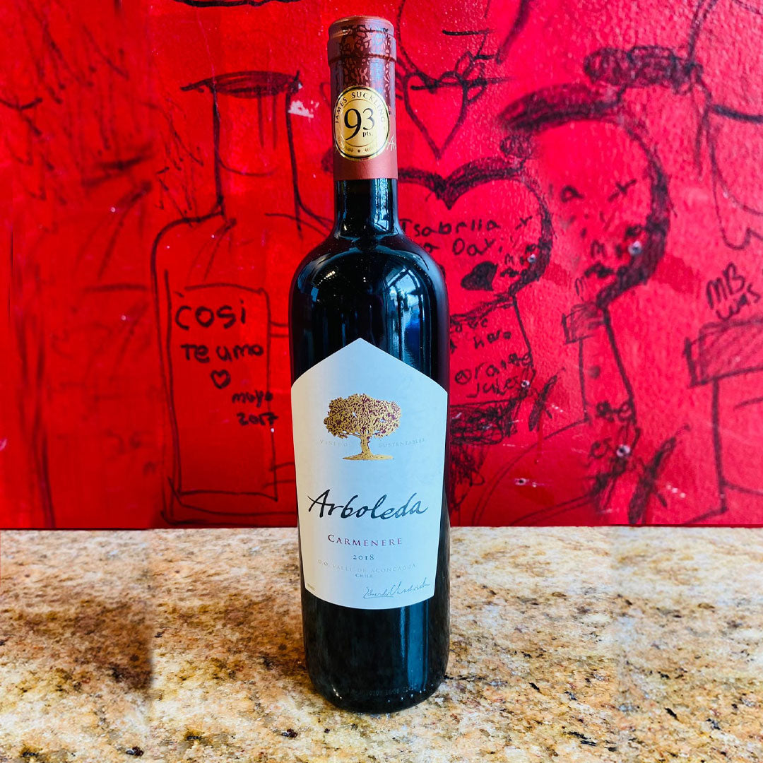 2018 ARBOLEDA CARMENERE, VALLE DE ACONCAGUA CHILE-Happy Wine Calle Ocho