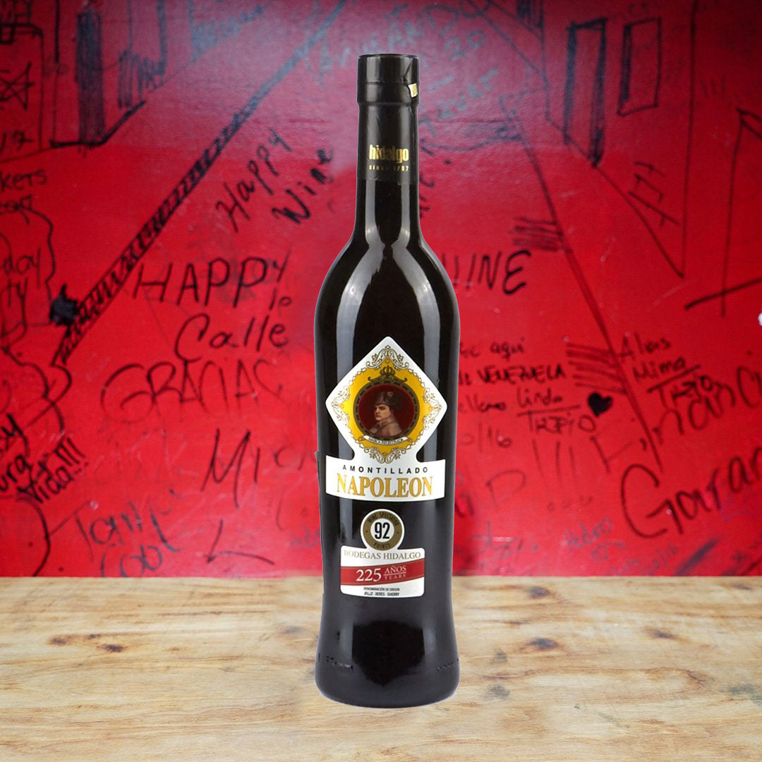 BODEGAS HIDALGO NAPOLEON AMONTILLADO AMONTILLADO, SHERRY ANDALUCIA SPAIN-Happy Wine Calle Ocho