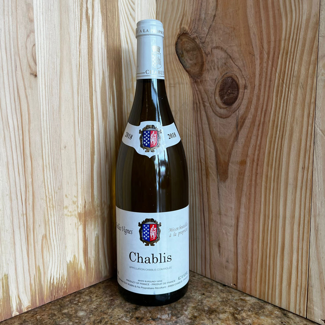 2018 DOMAINE GUY ROBIN CHABLIS VIEILLES VIGNES, BURGUNDY FRANCE-Happy Wine Calle Ocho