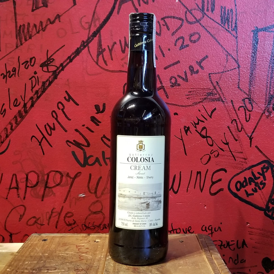 GUTIEEREZ COLOSIA CREAM, SHERRY JEREZ PUERTO DE SANTAMARIA CADIZ SPAIN-Happy Wine Calle Ocho