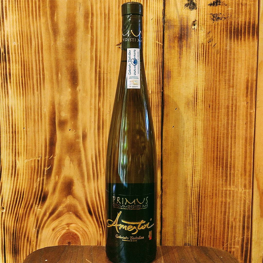 2020 AMEZTOI PRIMUS TXAKOLI DI GETARIA HONDARRIBI ZURI, GETARIAKO TXAKOLINA SPAIN-Happy Wine Calle Ocho