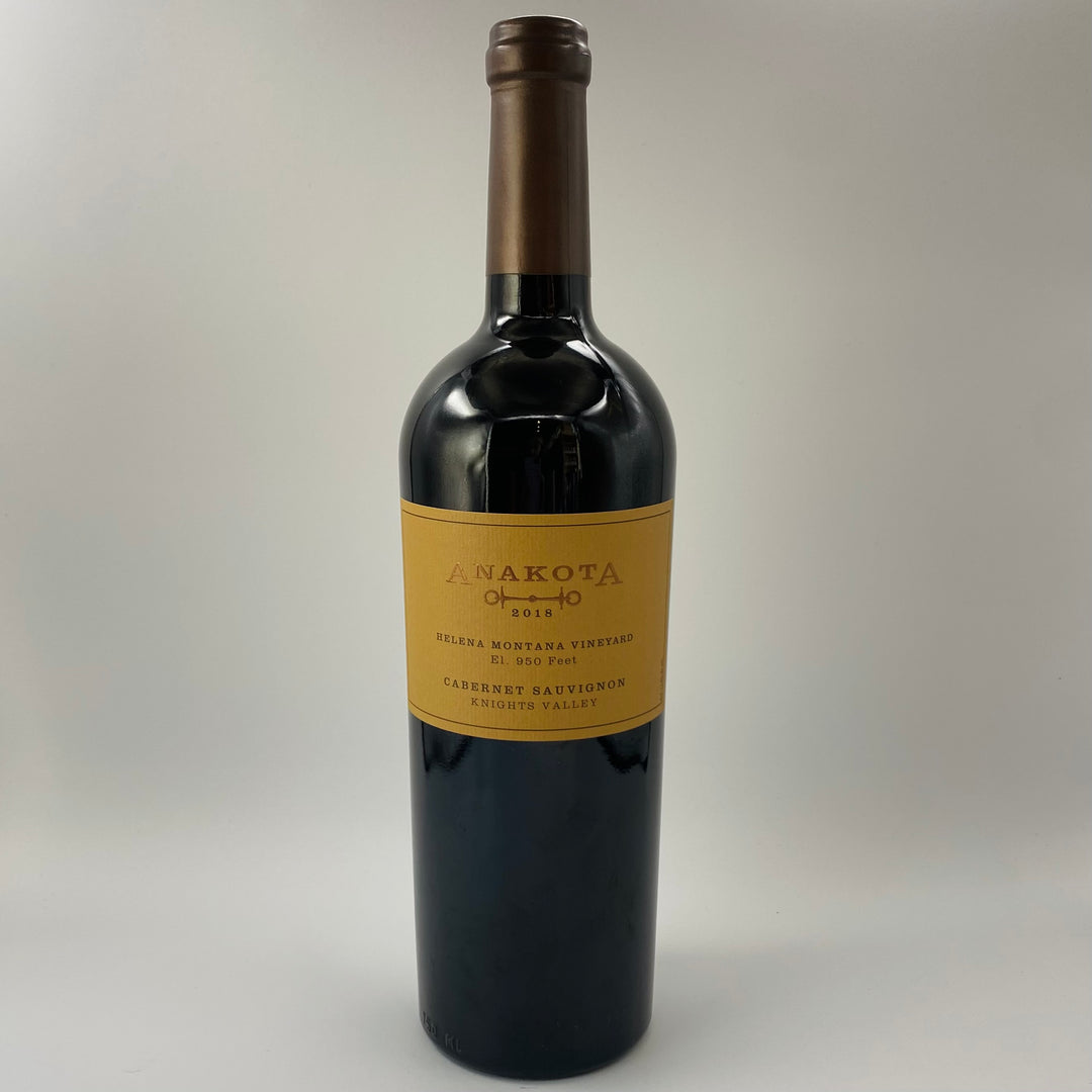 2018 ANAKOTA HELENA MONTANA VINEYARD CABERNET SAUVIGNON, KNIGHTS VALLEY SONOMA COUNTY CALIFORNIA-Happy Wine Calle Ocho