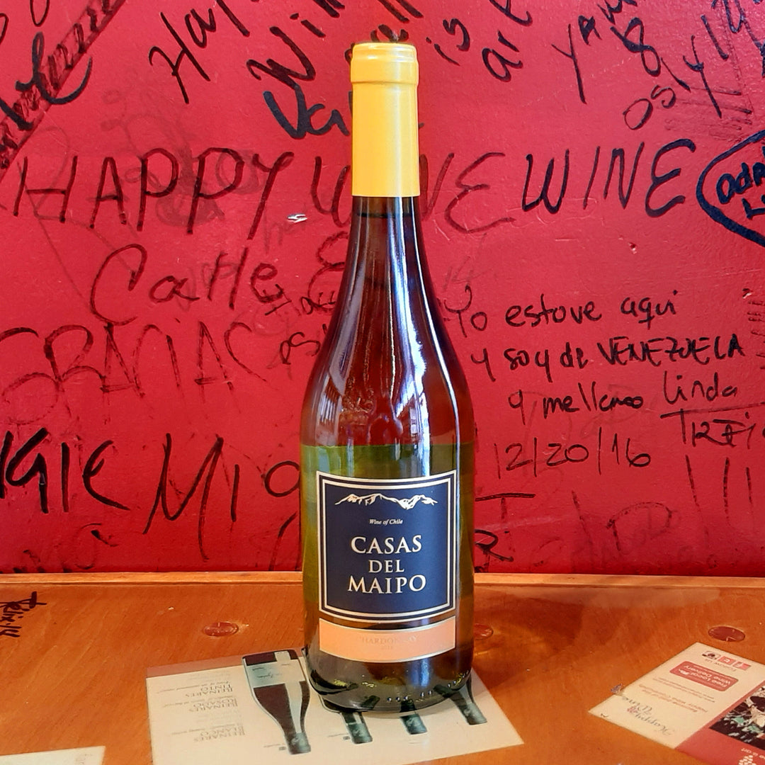 2018 CASAS DEL MAIPO, CHARDONNAY, MAULE VALLEY CHILE-Happy Wine Calle Ocho