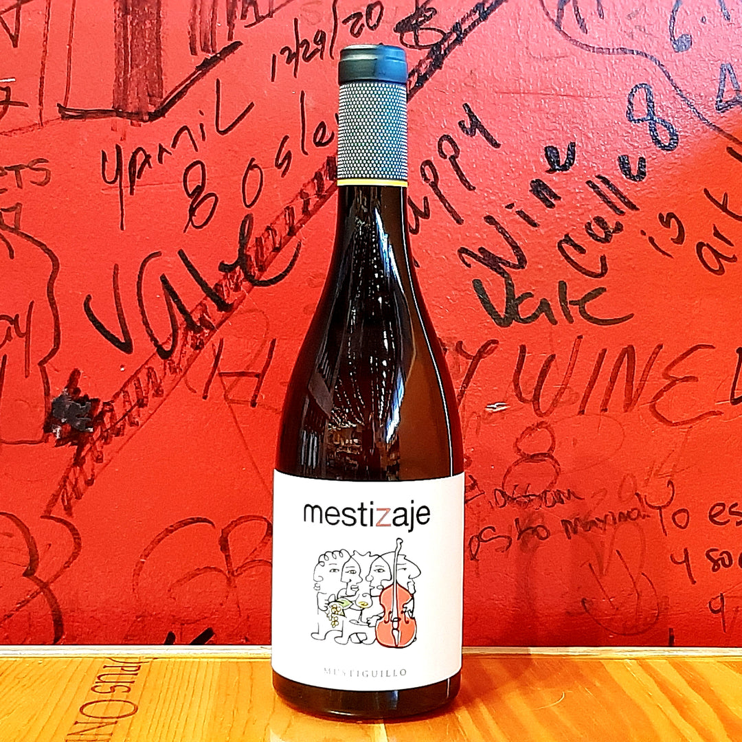 2018 MESTIZAJE BLANCO, WHITE BLEND, MUSTIGUILLO, VALENCIA, SPAIN-Happy Wine Calle Ocho