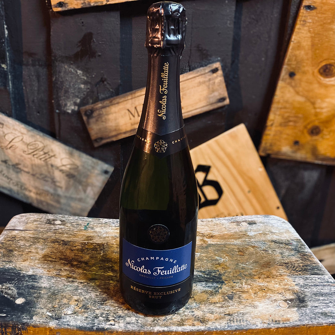 NICOLAS FEUILLATTE RESERVE EXCLUSIVE, CHAMPAGNE FRANCE-Happy Wine Calle Ocho