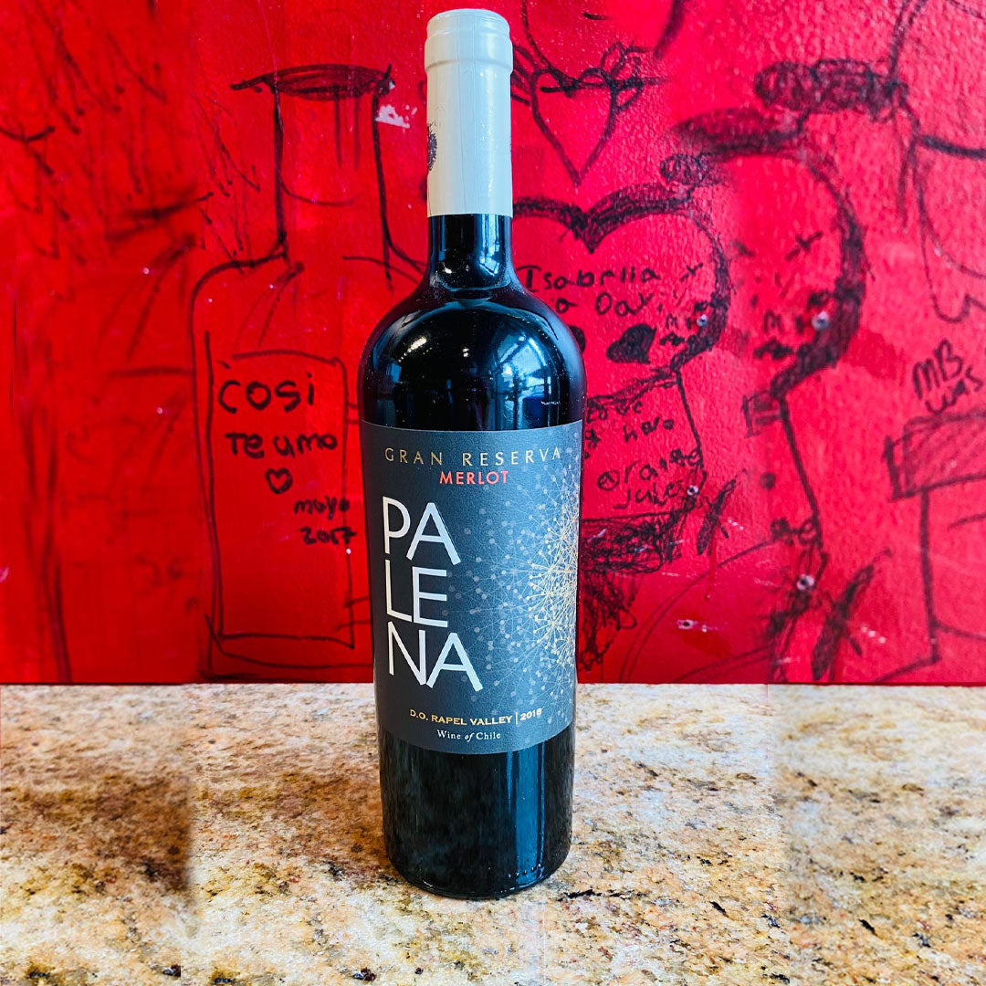 2018 PALENA MERLOT GRAN RESERVA, RAPEL VALLEY CHILE-Happy Wine Calle Ocho